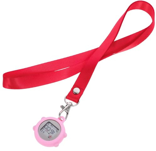 COLLBATH Infirmière Montre Médicale Montre De Poche Infirmière Collier Numérique De Poche ère Revers Médecin De e Clip Soins ers Dames