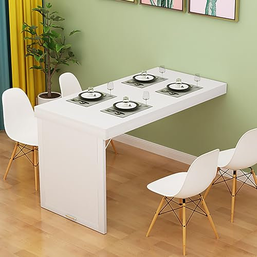 Tavolo pieghevole a muro tavolino a scomparsa da scrivania balcone ribalta parete salvaspazio pranzo cucina sospesa richiudibile lavoro, for soggiorno, sala da pranzo, cucina e tavolo da pranzo(Black