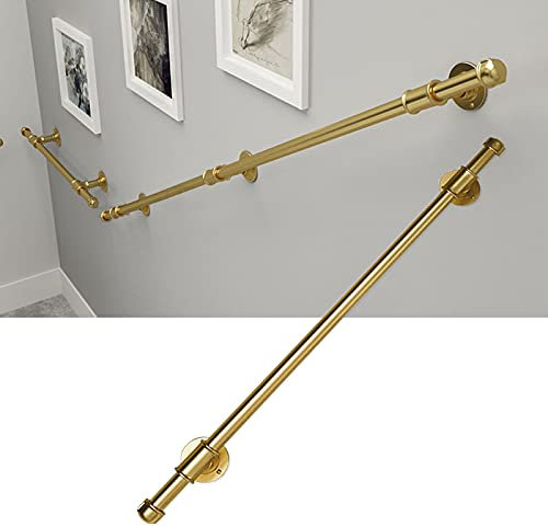 Edelstahl-Rundrohr-Treppen-Handlauf-Stütz-Set, Außenwandhalterung, Haltegriff für Treppe, innen und außen, Sicherheitshandlauf, 120 cm