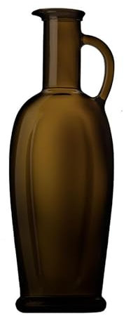 Bottiglia Vetro Scuro Marrone 750ml Tradizionale Manico Allungata Classica Olio Vino Versatile Decorativa (6)