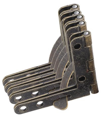SEWACC 4stücke Metallscharniere Für Möbel Scharnier Für Holzkisten Mit Löchern Antike Optik Für Schmuckschatullen Uhrenboxen Und Minischränke