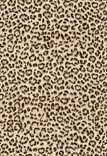 Murgall Leopard Carta da parati autoadesiva, colore nero/marrone, vintage, rimovibile, adatta agli inquilini, impermeabile, moderna, 44 x 610 cm