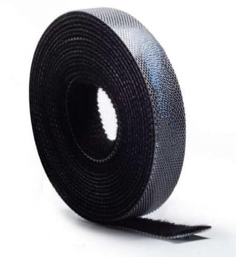 Tira organizadora - tira flexible de 1 m en color negro, ideal para gestionar y organizar cables, fabricada en material duradero y resistente.*