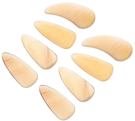 HAMPPLIES 8 Stück Guzheng Nagelschutz aus Ochsenhorn Leicht und Einfach zu Reinigen für Guzheng Anfänger zum Üben und Schutz der Finger