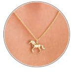 HANLI 14K Gold Plated Animal Necklaces for Women Pendant Necklace Jewellery | Unique Charm Design,Tarnish-Resistant,Nickel-Free,Brass Base, Hypoallergenic Material,Gift Package,16.5 Chain + 2 Extender