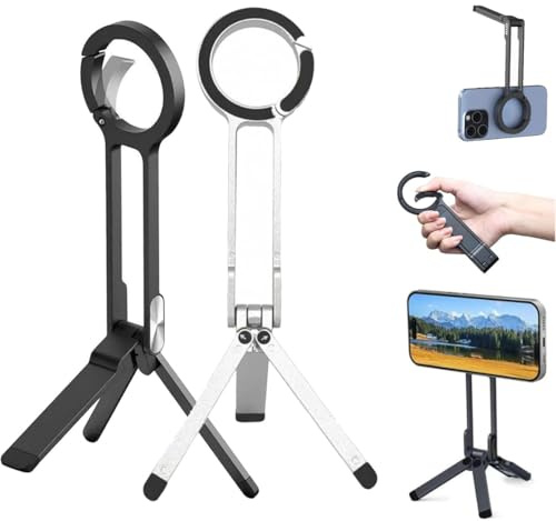 Ma38 Magnetic Phone Tripod,MA38 Portable Phone Holder Mini Tripod,Strong Magnet Quick Mount,Mini Tripods Pocket Cell phone Stand,Pocket Size Tripods with 180° Rotation & Strong Magnet (Mixed)