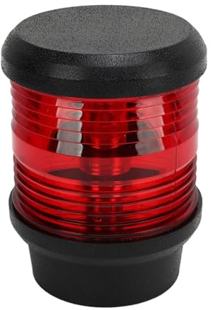 Shenprymic Port Side Navigation, Marine LED Boat Lamp, 360 Degree Red with 10 24V Voltage Range, Visibility IP56 Proof for Night Sailing
