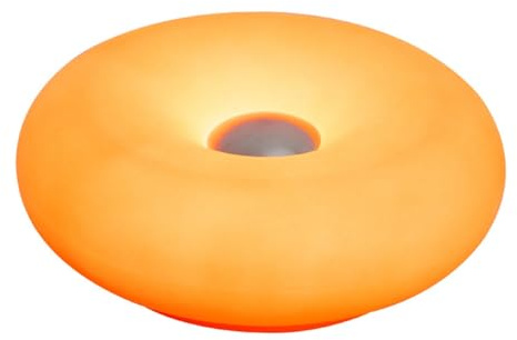 Kubdgfhil Lampe de Chevet Lampe de Table avec Prise USB Décoration de Salon et de Salle à Manger Lumière en Forme de Donut Orange