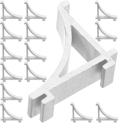 Ipetboom 25Pcs Aluminum Alloy Refrigerator Shelf Clips, Metal Freezer Brackets Replacement Hooks for Fridge Shelves, Silver Refrigerator Support Snaps for Home Cooling Storage