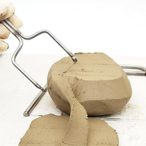 Besttoolifes Stainless Steel Clay Wire for Pottery, U Shaped Cutting Tool, Rust Resistant Sculpting & Molding Tool for Artists, Ergonomic Design(C)