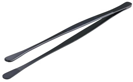 Kökspincett rostfritt stål svart, kökspincett 30 cm lång, pincetttång kök grillpincett, kökstång för matlagning, grillning, stekning, bakning