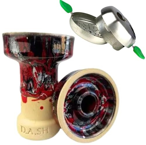Pack de Cazoleta Rangers y gestor de Calor Provost para cachimba - Fabricada con barro blanco y diseñada para potenciar al maximo la experiencia con tu shisha
