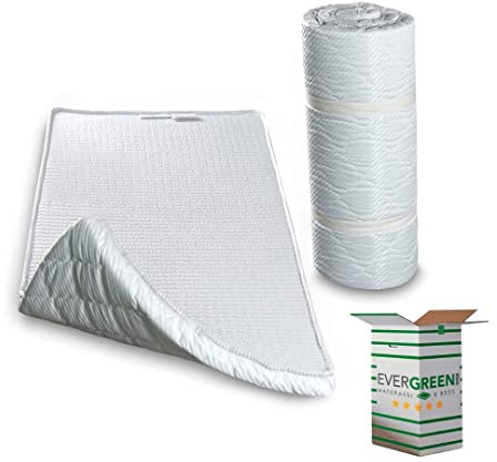 EVERGREENWEB - Colchón Enrollable Individual 70x195 cm Alto 5 cm, colchoneta Gimnasia - Ideal como colchón de Invitados, para Fitness, Yoga, Pilates, ABS -para Acampar, Camping | Medio Firme