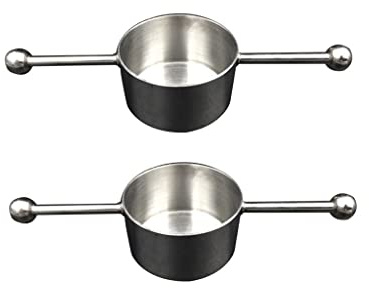 MagiDeal 2pcs Stainless Bar Jigger Drink Mixing Measuring Liquor