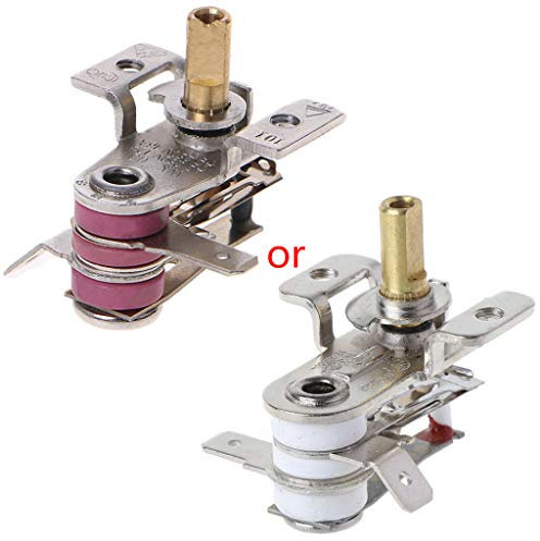 fivekim AC 250 V 16 A Interruttore di Temperatura Regolabile di 90 Gradi Celsius termostato di Riscaldamento bimetallico Kdt200 Argento e Rosso di qualità.
