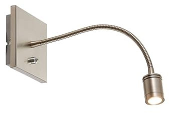 Lindby LED Wandleuchte, Wandlampe Innen 'Legera' (Modern) in Alu aus Metall u.a. für Wohnzimmer & Esszimmer (1 flammig,) - Wandstrahler, Wandbeleuchtung Schlafzimmer/Wohnzimmer, Wohnzimmerlampe