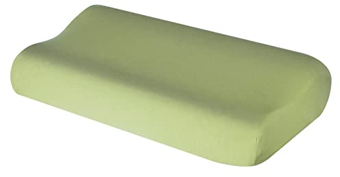 Theonoi Funda de cojín para cojín cervical, cojín de salud, de algodón, para tamaños de 35 x 60 hasta 45 x 75 cm (verde manzana 107)