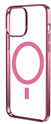 Custodia trasparente galvanica tinta unita moda per iPhone 13 11 12 Pro Max 7 8 Plus X XS XR SE 2020 Custodia antiurto, rosa, per iPhone 13 Mini