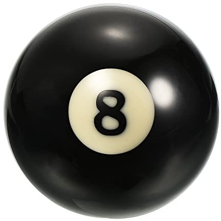 PATIKIL 2-1/4 #8 Kugel Billiard Ersatz Kugel Pooltisch Kugel Pool Kugel Standard Regelung Größe für Billardraum Spielraum Schwarz