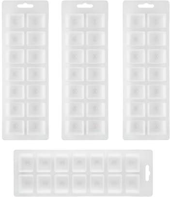 HOMESHOPA Plastic Ice Cube Trays, Pack of 4-56 Ice Cubes, Transparent Easy-Release Flexible BPA Free Ice Cube Moulds, Stackable Trays for Freezer, Baby Food, Water, Whiskey, Cocktail and Other