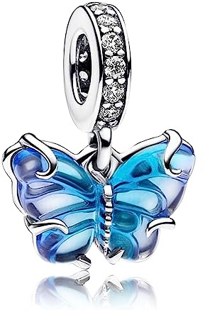 MGIUL 925 Sterling Silber Charms Cartoon Maus Welpe Glühwürmchen Schmetterling für Frauen Armbänder Cartoon Perlen und Clips Halloween Geburtstag Weihnachten Schmuck Geschenk für Mädchen