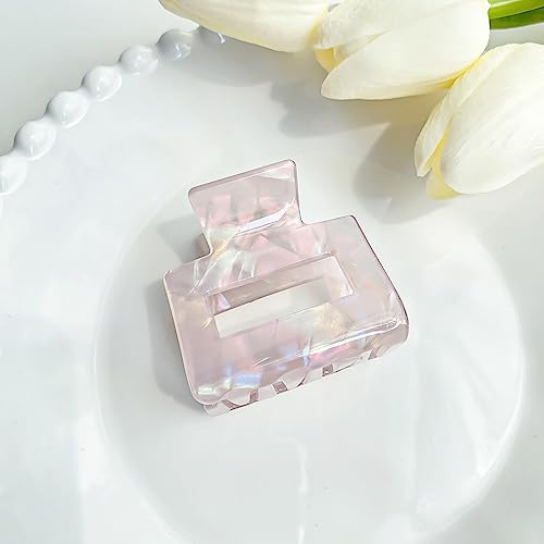 Wambere Damen Haarspangen Haarklammer Klein Eckig,rutschfeste Haarspange Kleine Krallen Haarklammern für Frauen und Mädchen Haarklammern für Dünnes Mitteldickes Haar,Haarstyling Zubehör,Lila