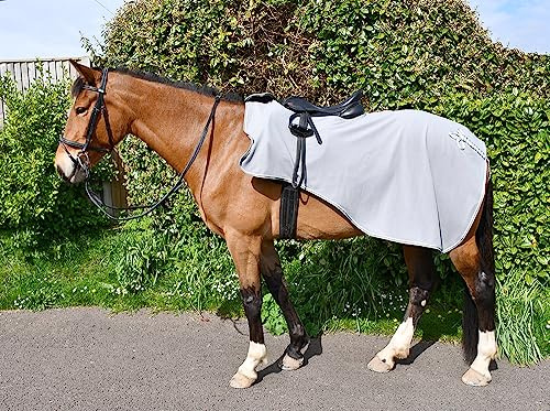 nuLOOM Rhinegold Aufsitzteppich, bestickt, Cob-Grau