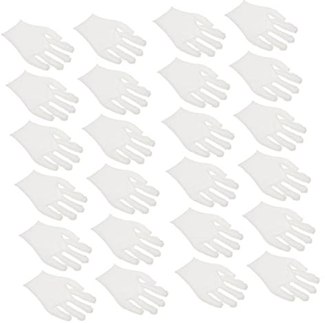 FRCOLOR Thick Cotton Gloves White 12 Pairs Unisex Safety Work Industrial Moisturizing Warm