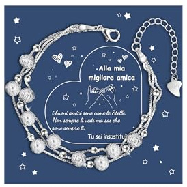 CheersLife Freundschaftsarmbänder Damen Armband Silber 925 Beste Freundin Armband Geschenke Freundin Armband Für Freundin Geschenk Beste Freundin Geschenk Beste Freundin Bff GeschenkeIT