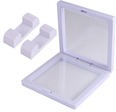 4 Stück Transparente Schwebefenster Schmuck Displaybox aus Kunststoff