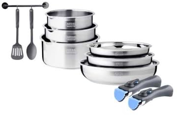 Arthur Martin AM2238 batterie de cuisine inox 10 pièces
