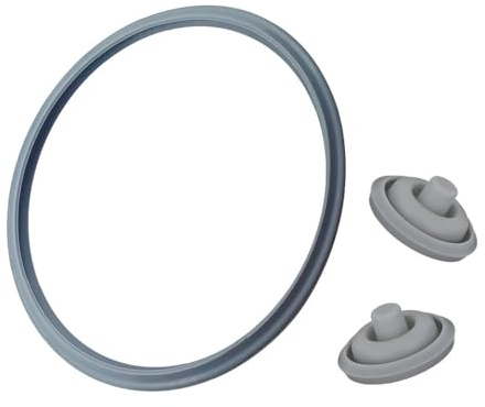für WMF Schnellkochtopf Ersatzteile - 22cm Dichtungsring und 2x Kochsignaldichtung Kochsignal Dichtung für WMF 18cm und 22cm Perfect 2,5l - 8,5l Deckel Schnellkochtöpfe Silikon (3Teiliges Set)