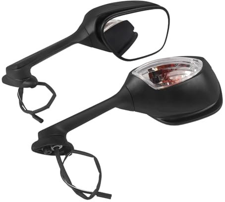Lenkerendenspiegel Motorrad Für Suzuki Für GSXR750 GSXR600 2011–2015 GSX-R600 750 GSXR 1000 K9 2009–2013 Faltbare Rückspiegel Blinker Licht Chopper Spiegel