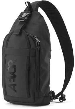 AEVOR Sling Rucksack, Schulterrucksack, Umhängetasche, Festival, Reise, Alltag, Gassi, Damen, Herren, wasserabweisend, recycelt