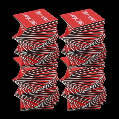 120 Pezzi Nastro Biadesivo Extra Forte, Biadesivo Extra Forte,Impermeabile e Resistente alle Alte Temperature, per Casa, Ufficio,30mmx30mm