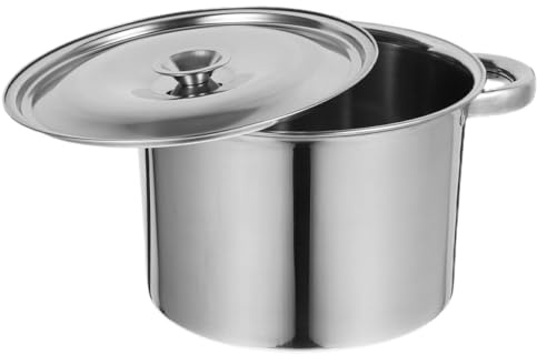 ABOOFAN Marmite à Soupe en Acier Inoxydable Épais 30 MM Grosse Capacité 12 L Couvercle Casserole Multifonction pour Cuisson et Conservation Compatible Induction Ustensile Cuisine