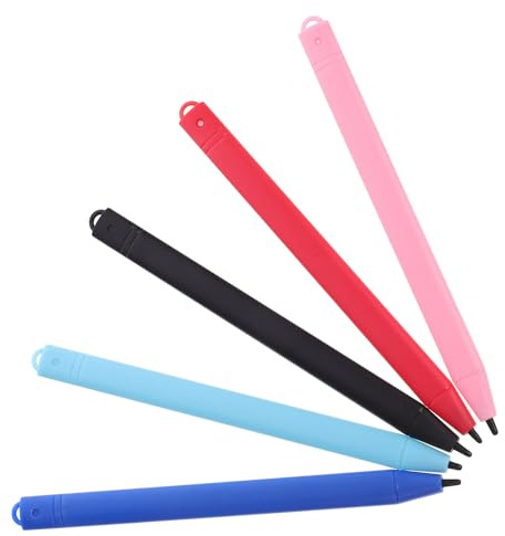 Toddmomy Penna Stilo per Tavoletta Grafica Lcd 4,8” 5 Pezzi Colori Assortiti Resistente per Scrittura, Disegno e Pittura, Accessorio e Uso Scolastico su Touchscreen
