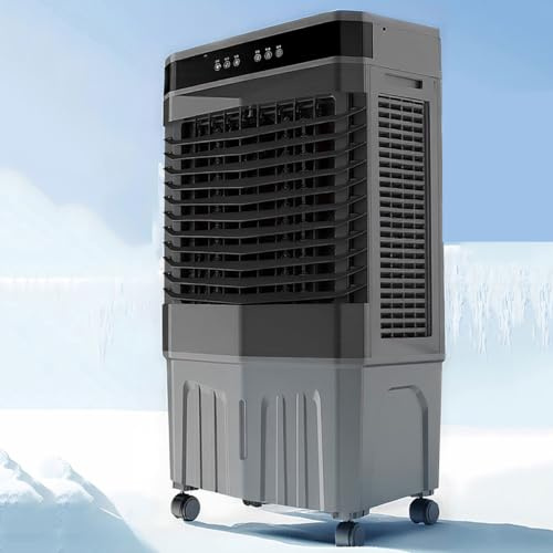Portable Air Conditioner Evaporative Air Cooler, with 120° Oscillating No Hose Needed Cooling AC Unit for Room Office,with 3 Speeds &3 Modes 12H Timer 45l Water Tank Remote Control Cooling Fan
