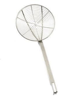 Tablecraft 2409 Skimmer, 9 Round, 21-1/2 Length, Spiral Wire, Nickel Plated-2409