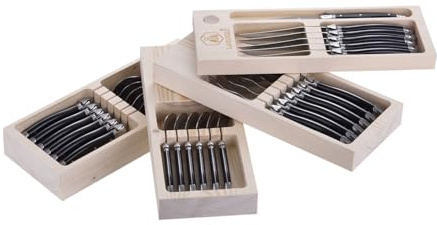 LAGUIOLE - Ménagère Laguiole 24 pcs sur plateau