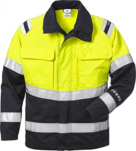 Fristads Kansas Workwear 120929 Warnjacke Gr. XXXL, Leicht sichtbares Gelb/Marineblau