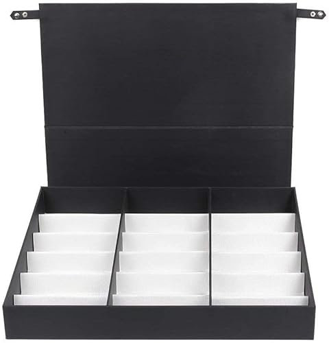 Brillenetui aus PU-Leder, Brillenorganizer, Sortierbox, Sonnenbrillen-Aufbewahrungsbox, Brillenaufbewahrung, Halter, Behälter, Schmuck, Uhren, Show-Koffer mit klappbarem Ständer