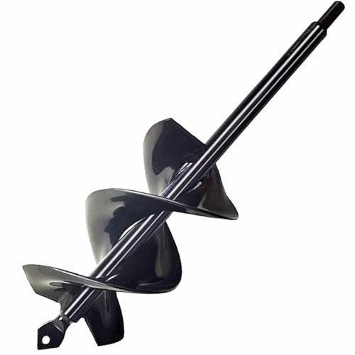 SYITCUN Garden Hole Digger Auger for Bulbs & Seedlings - Heavy Duty Extend Spiral Auger Drill Bit - 8x30cm