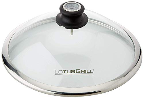 LotusGrill Couvercle en verre de sécurité pour le petit barbecue G280 - Spécialement conçu pour le barbecue de table au charbon de bois compact