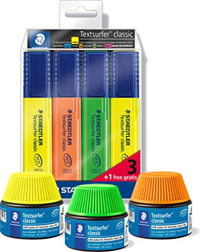 Staedtler 364-5 Textsurfer Classic Textmarker, Keilspitze