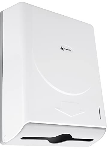 PrimeMatik - Distributeur d'essuie-Mains en Papier de Couleur Blanche 274x103x373mm