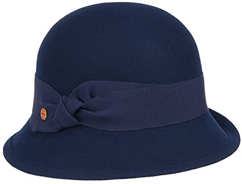 Mayser Nannina Wollhut Glockenhut Made in EU Damen Herbst Winter blau One Size