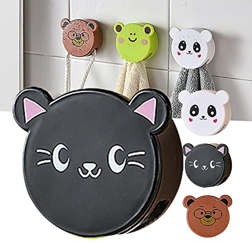 1 Pcs Wash Cloth Clip Holder Novelty Kitchen Accessory Durable Towel Hook Storage Rack for Bathroom (Black)