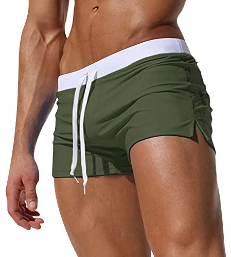 Adorel Shorts de Bain Boxer Plage Natation Piscine Homme Vert XL