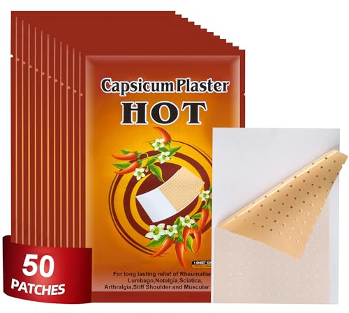 Capsaicin Patches,4.72x7.08 Hot Capsicum Patch (50)